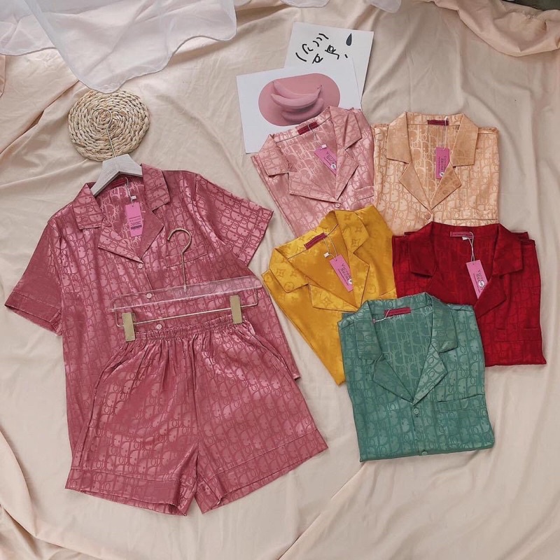 [MẪU MỚI] Đồ Ngủ💖Bộ Lụa Gấm Tay Cộc-Quần Đùi | BigBuy360 - bigbuy360.vn