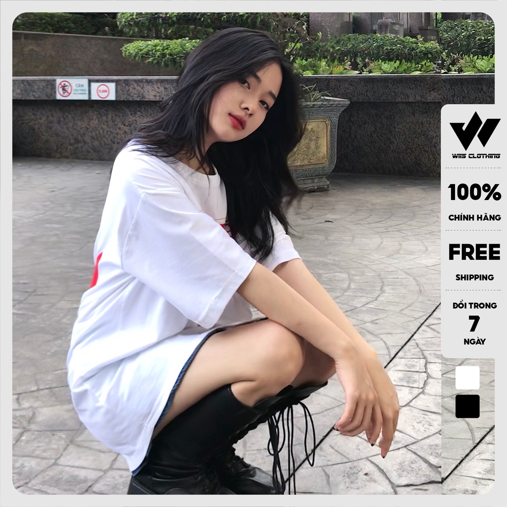Áo thun tay lỡ unisex form rộng WIIS phông oversize bản Premium GOJO nam nữ ulzzang
