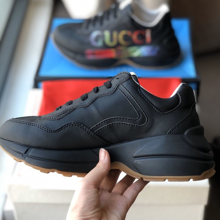 ✔️Giày Gucci Chunky Đen Chữ Ngang Fullbox Cao Cấp✔️