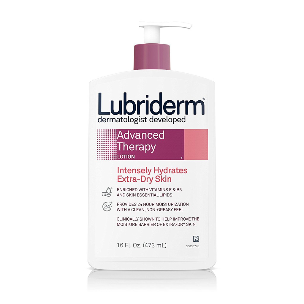 Dưỡng thể cho da rất khô Lubriderm Advanced Therapy Extra Dry Skin Lotion 473ml (Mỹ)