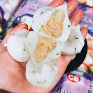 1KG Bánh Bao Trứng Tôm Nhân Phô Mai - Hải Sản Viên Nhân Trứng Tôm Phô Mai - Nhập Khẩu Malaysia