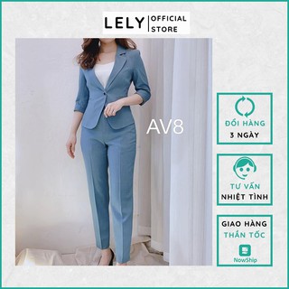 Áo Vest Nữ Công Sở Tay Ngắn Cao Cấp-LELY-SV011- Xanh Ngọc, Nhẹ Nhàng, Thanh Lịch