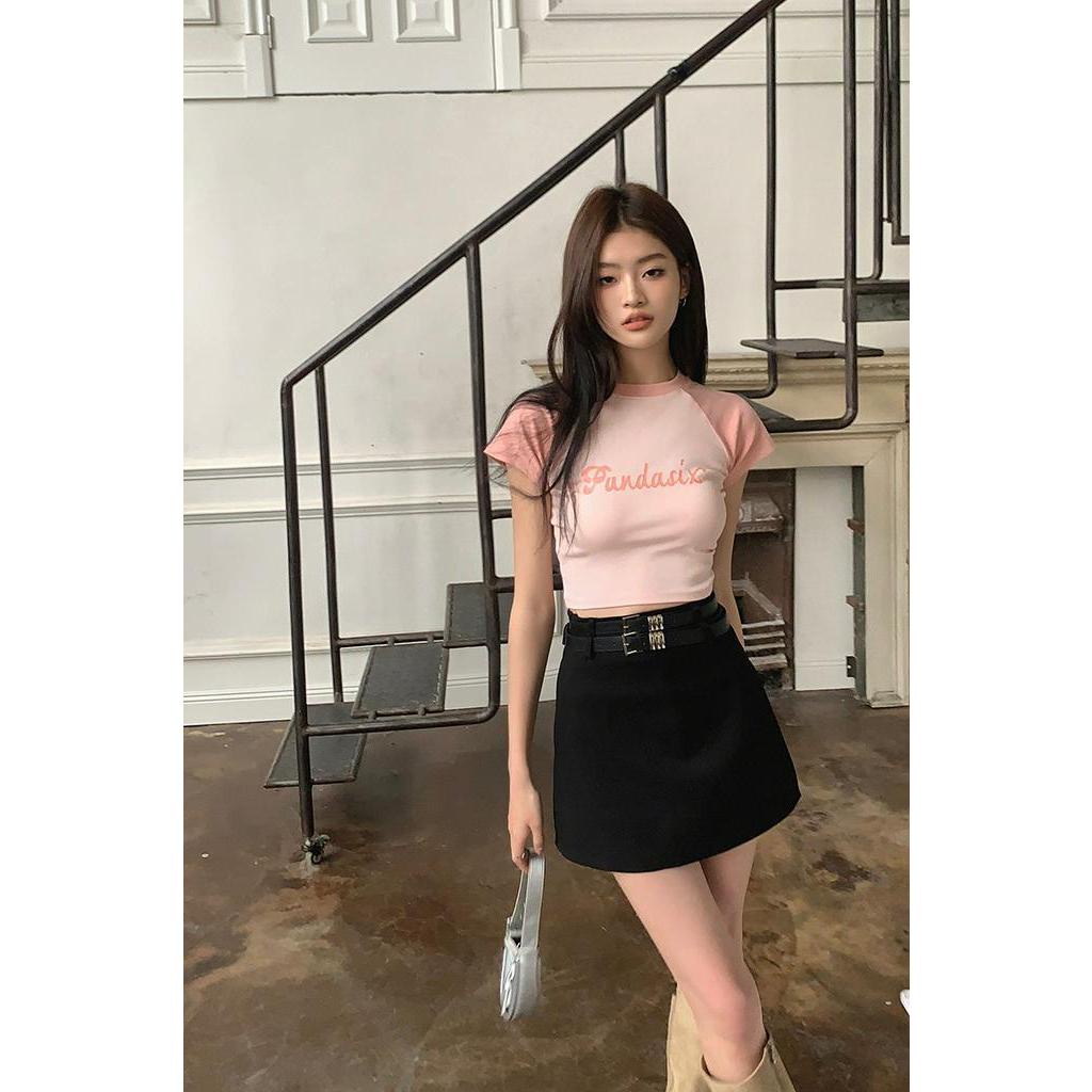 Chân Váy Chữ a Lưng Cao Xẻ Tà Phong Cách Thời Trang Xuân Hè Mới 62788