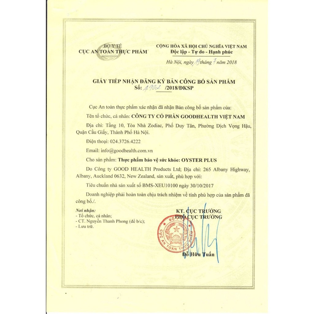 Tinh chất hàu Oyster Plus 60 viên úc | Thế Giới Skin Care