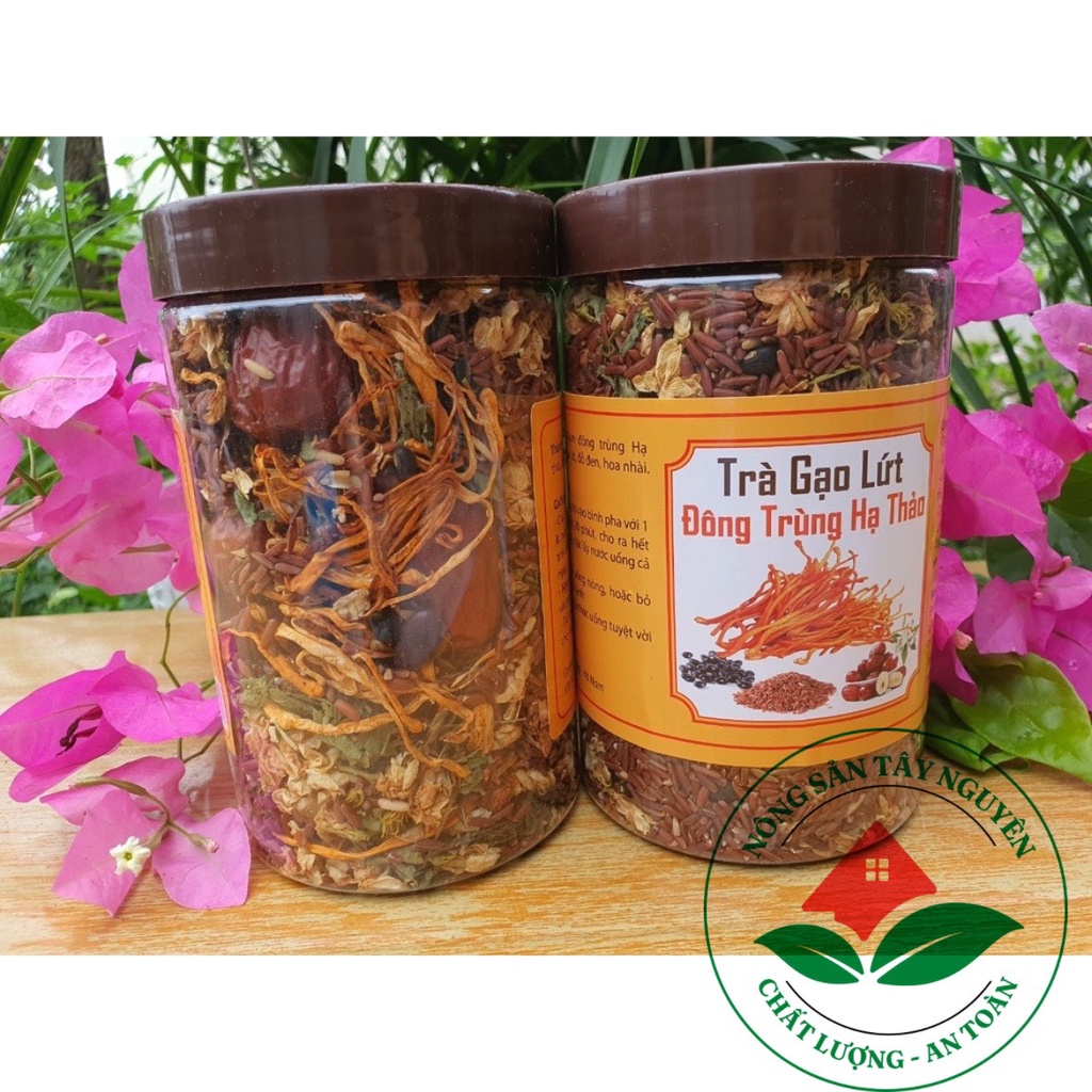 Trà Gạo Lứt Đông Trùng Hạ Thảo Hộp 500gr