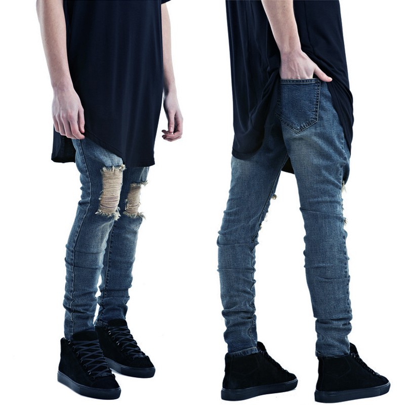 QUẦN BIKER JEANS RÁCH GỐI SPORTMAN - Q7