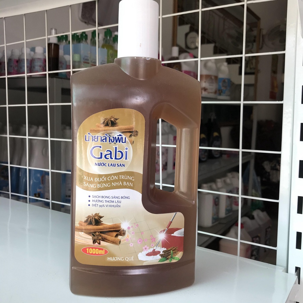 Nước lau sàn nhà cao cấp Gabi đậm đặc, đuổi côn trùng, thơm lâu, diệt sạch vi khuẩn Dung tích 1L Hương hoa ly