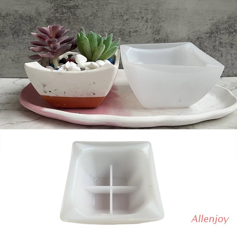 Khuôn Silicone Làm Giá Đỡ Chậu Hoa/Xà Phòng Bằng Silicone DIY