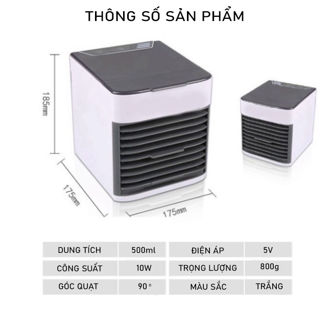 [SIÊU MÁT] Quạt Điều Hòa Mini Để Bàn Nhỏ Gọn - Hơi Nước Siêu Mát