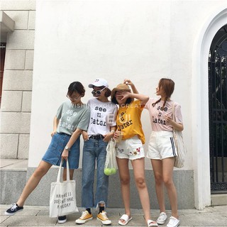 Áo Thun Xuất Tay Lỡ [ Bolebo ]  See You Later -  Chất Đẹp Form Rộng