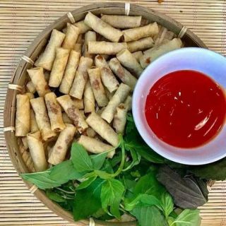 SNack CHẢ GIÒ TÔM SẤY MINI ĂN LIỀN