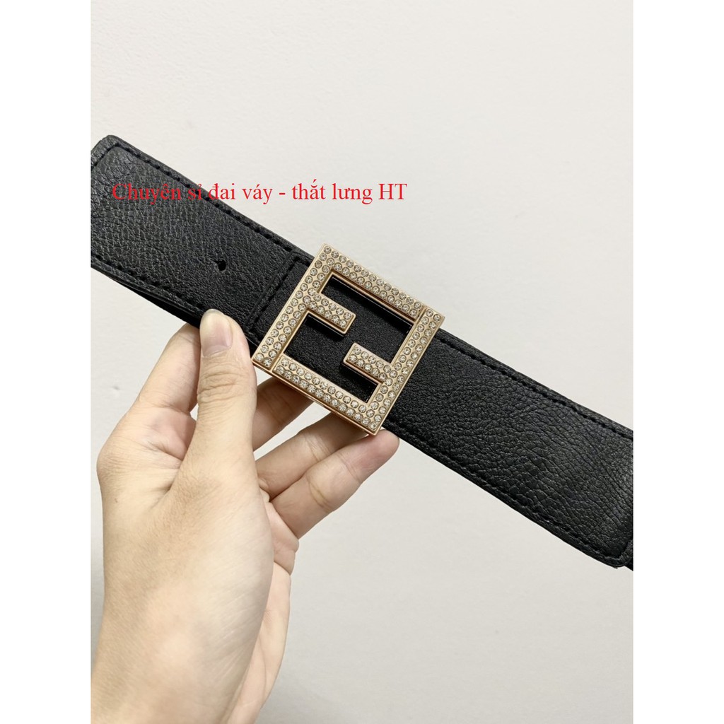 Đai váy F VUÔNG đá 4cm K33