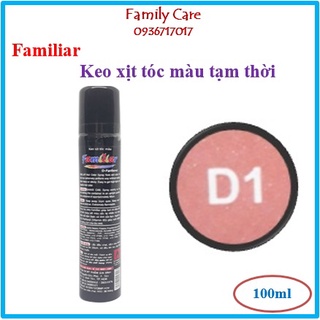 Keo Xịt Tóc Màu Familiar 100ml - Màu nâu hạt dẻ-D1