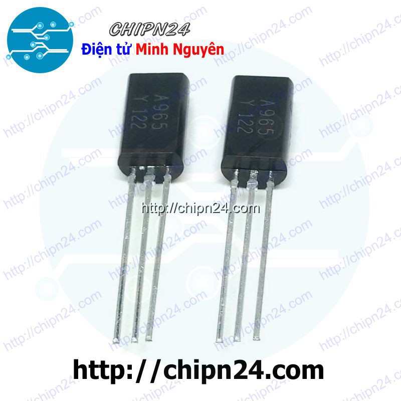 [5 CON] Transistor A965 TO-92L PNP 800mA  120V (120MHz 900mW 2SA965 965)