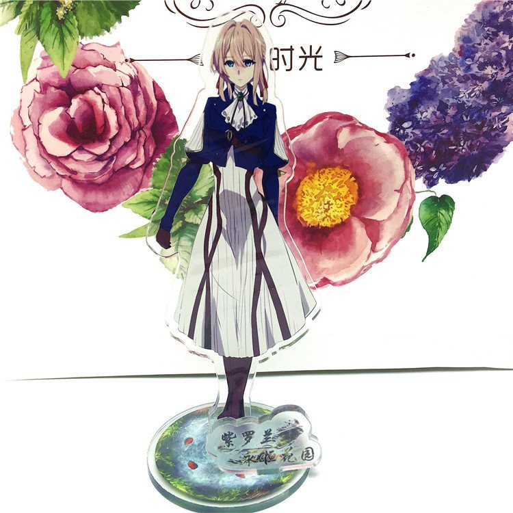 Mô hình nhân vật mica standee VIOLET EVERGARDEN BÚP BÊ KÝ ỨC in hình anime chibi trang trí trưng bày