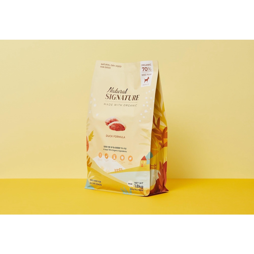 [400g][1.8kg] Natural Signature Thức ăn hạt hữu cơ cho chó nhiều vị - nhập Hàn Quốc
