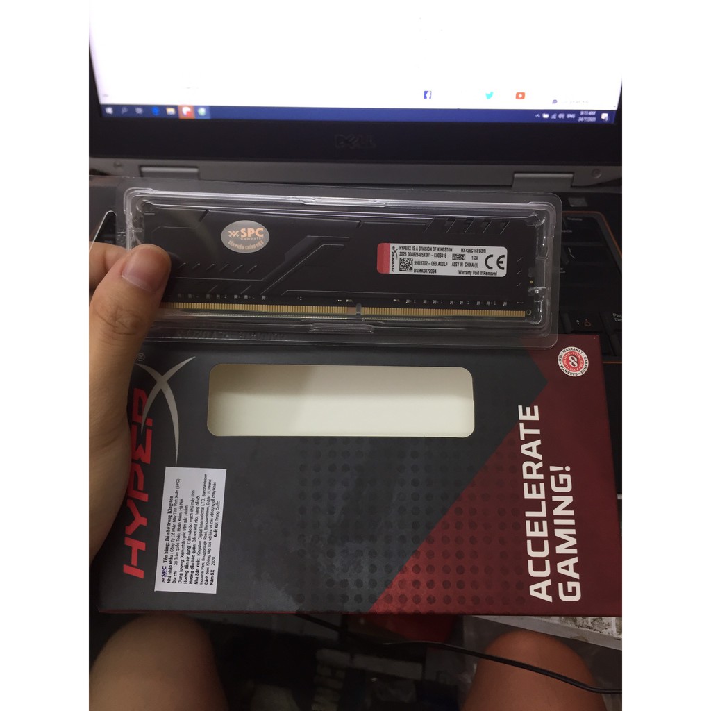 [Mã ELMS4 giảm 7% đơn 500K] RAM Desktop KINGSTON HyperX Fury 8G DDR4 2666MHz | BigBuy360 - bigbuy360.vn