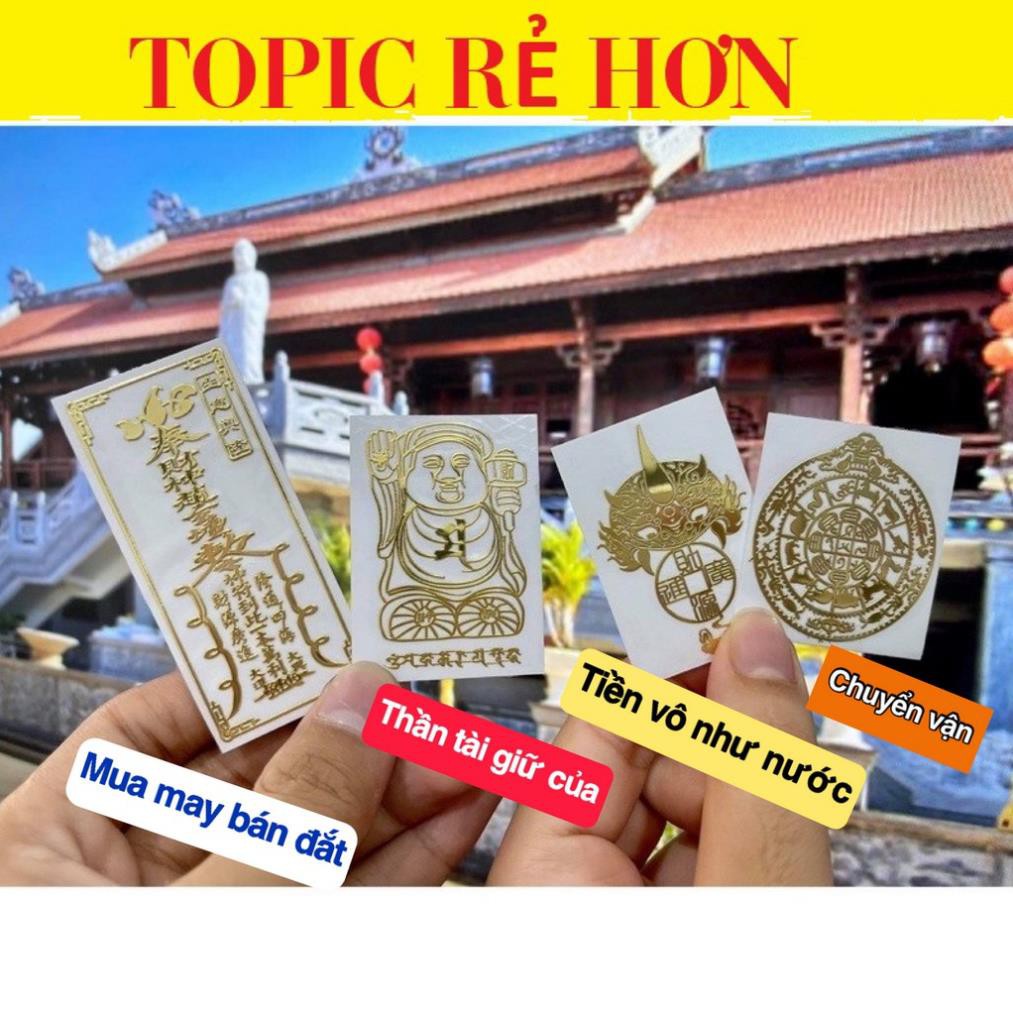 Miếng Dán Mặt Lưng Dán Điện Thoại Tài Lộc Phong Thủy Mắn Đẹp Lung Linh Phù Hợp Cho Các Dòng Máy