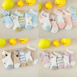 Fs 99k_set 5 đôi tất lưới quảng châu cho bé