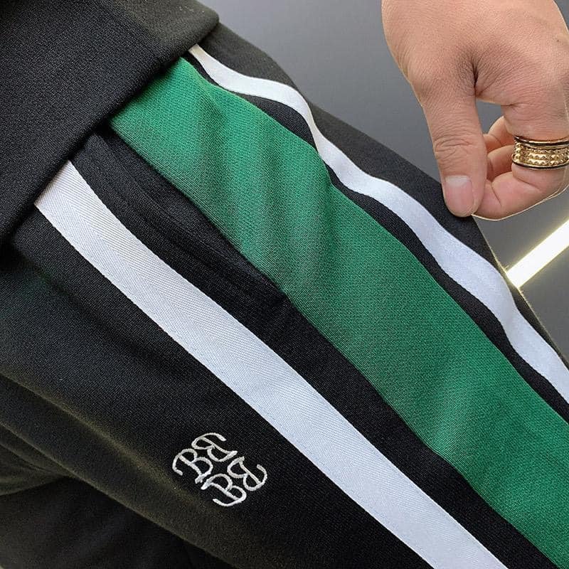 Bộ Thể Thao Nam Thu Đông Phối Màu Đen Xanh Siêu Đẹp,Hàng Xuất Khẩu Cao Cấp, Siêu Mịn Co Giãn 4 Chiều,Trẻ Trung Năng Động