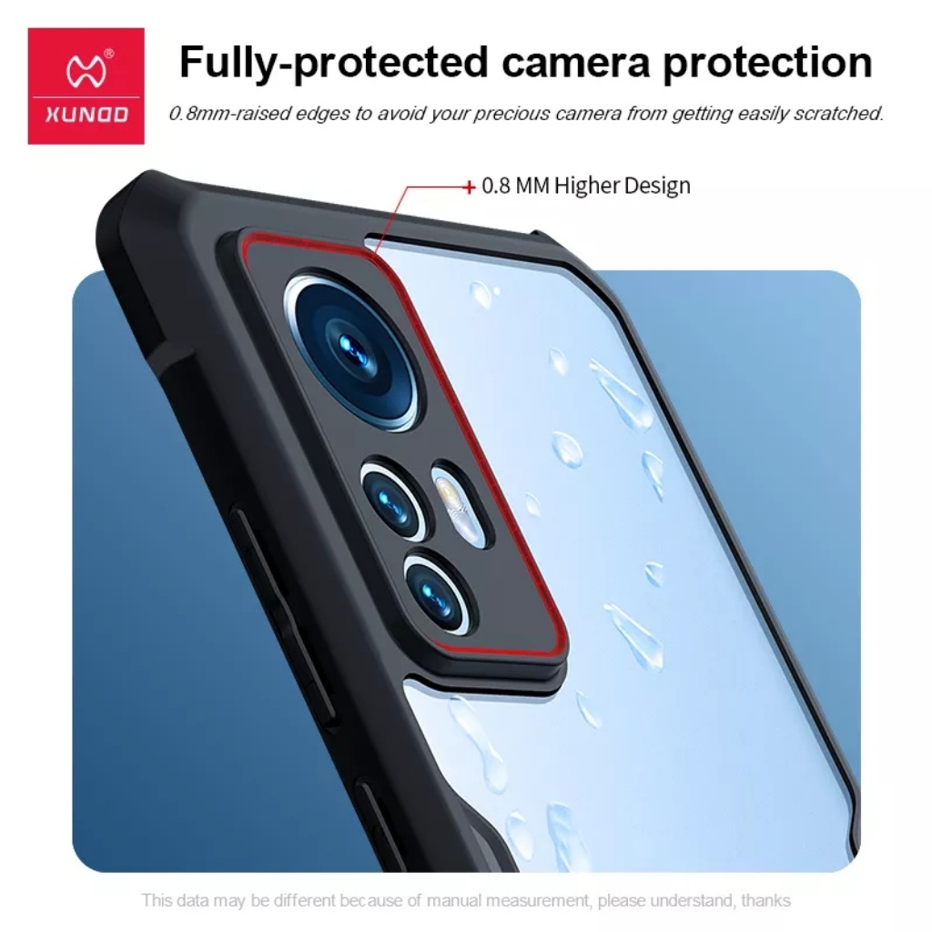 Ốp lưng Xiaomi 12 Pro hiệu Xundd lưng trong viền màu chống sốc thời trang thể thao cao cấp