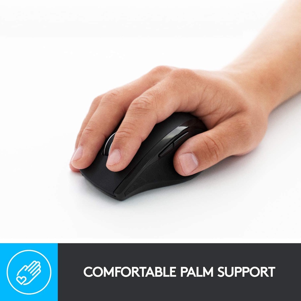 Chuột Không Dây Logitech M705 2.4 GHz 1000 DPI, 3 Bánh Xe Tương Thích Với PC, Laptop, Chromebook