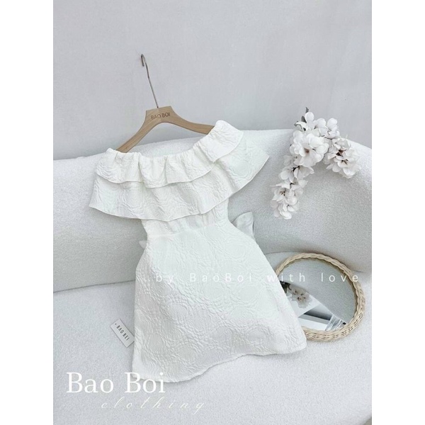 🌈 ĐẦM VÁY GẤM XỐP BẸT VAI 2 LỚP ❤️