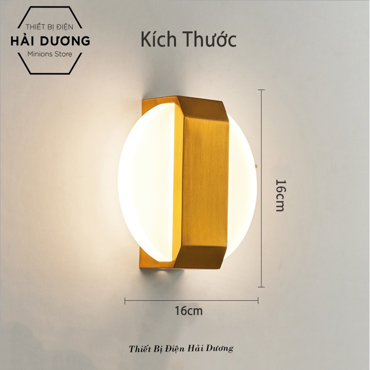 Đèn Tường Đồng Cao Cấp Kiểu Dáng Hiện Đại DT-622  Ánh Sáng Vàng - Led Siêu Sáng - Có video thực tế