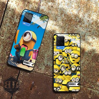 Ốp lưng kính cường lực Oppo A54 ( 4G ) minion siêu đẹp