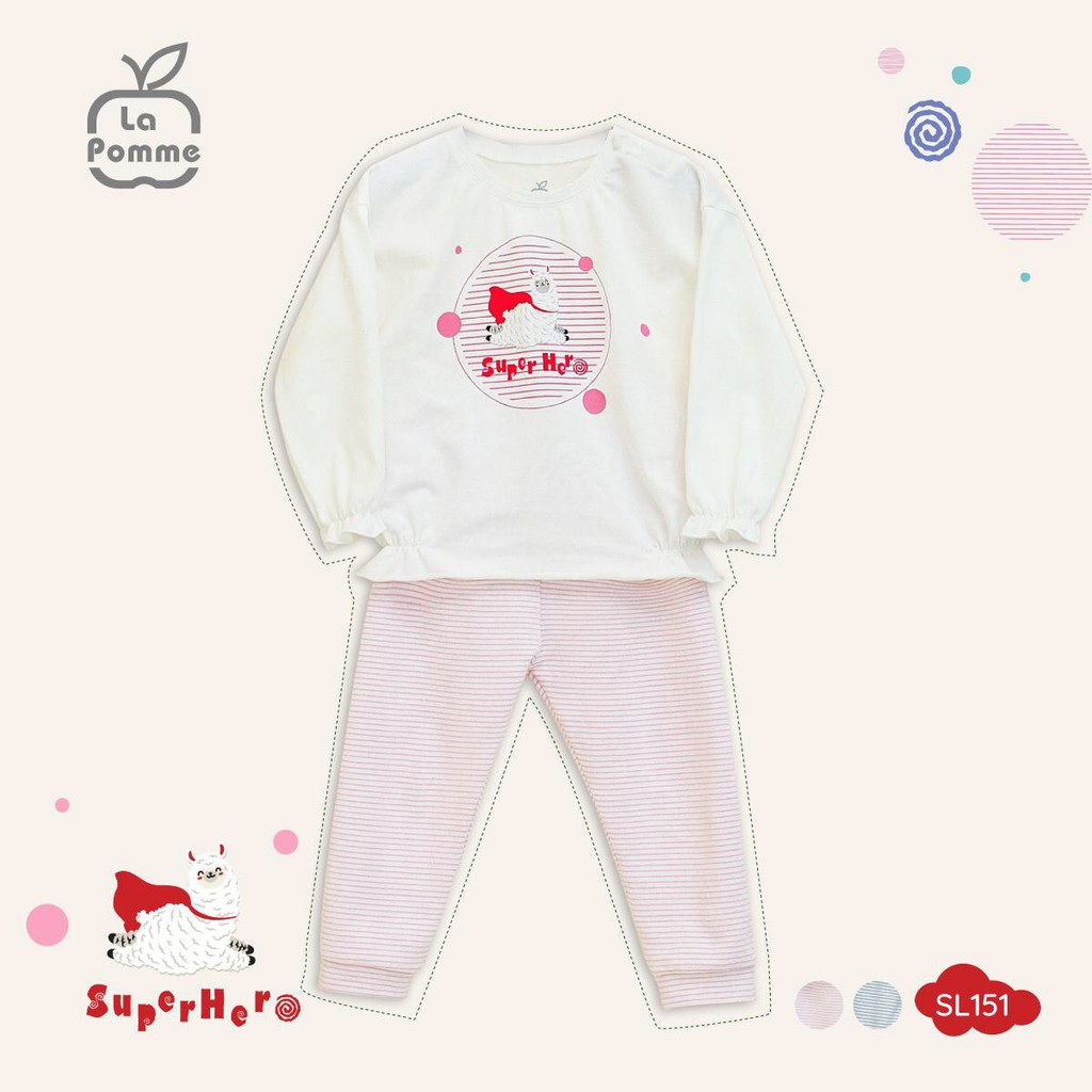 SL151 Bộ dài tay Siêu nhân Alpaca La Pomme