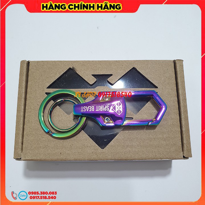 COMBO MÓC KHÓA SPIRIT BEAST VÀ ỐP CNC SMARKEY SPIRIT BEAST CHÍNH HÃNG CHO SH, SH MODE, CUB 125, PCX  - LOẠI 3 NÚT( 2 MÓN