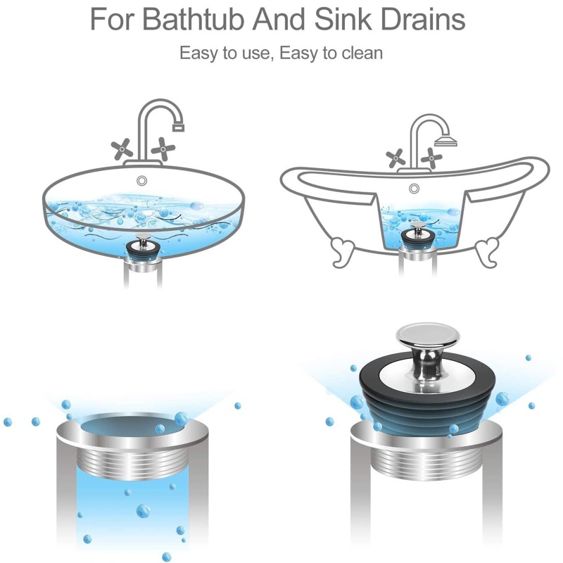 Nắp Đậy Cống Thoát Nước Bồn Rửa Chén / Phòng Tắm Bằng Silicone