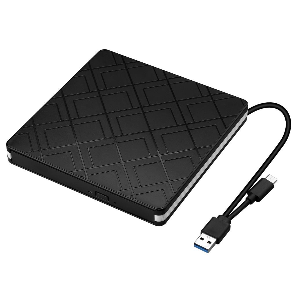 USB 3.0 Type-c Dual Interface DVD RW CD Writer Drive Burner Reader External Player For Laptop PC 【queen】