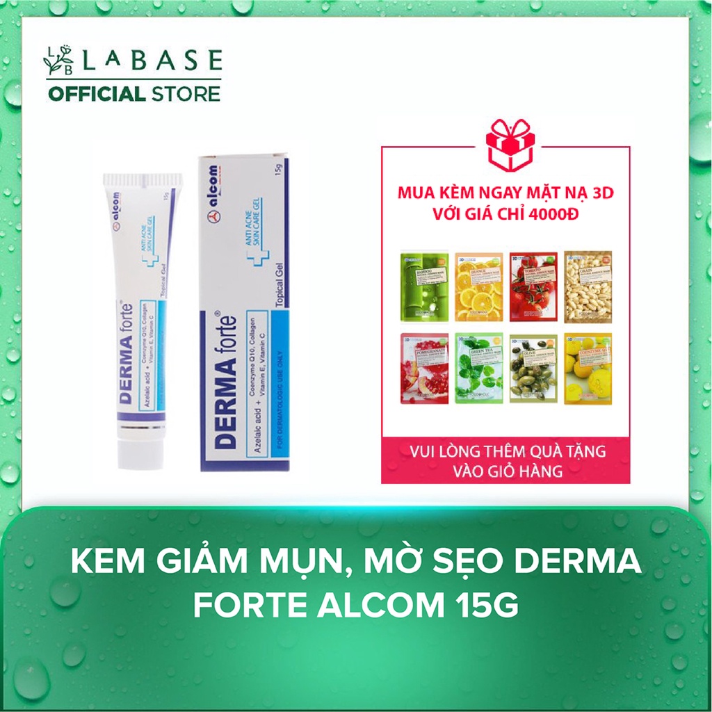 Kem giảm mụn, mờ thâm sẹo Derma Forte Alcom 15g