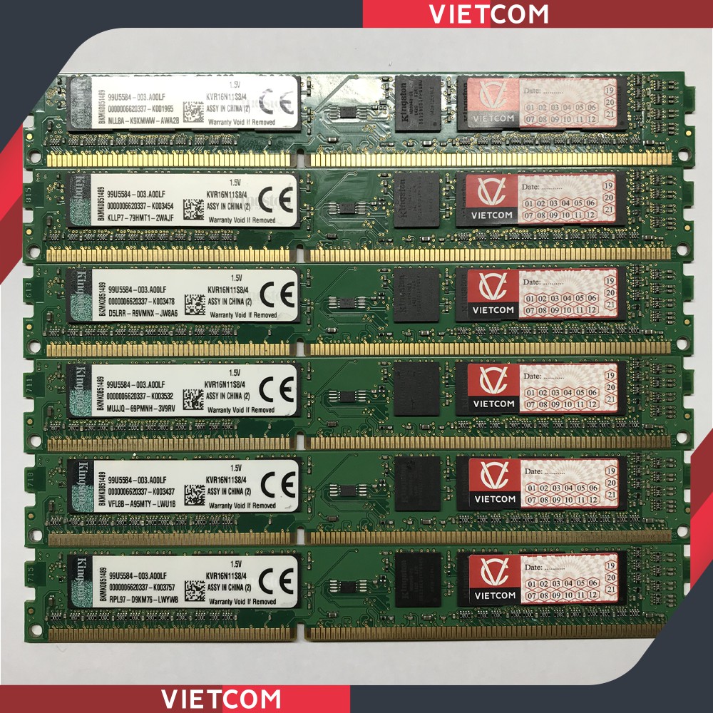 RAM PC DDR3 8Gb, 4Gb Bus 1600Mhz, Bus 1333Mhz - Hàng Phân Phối Chính Hãng