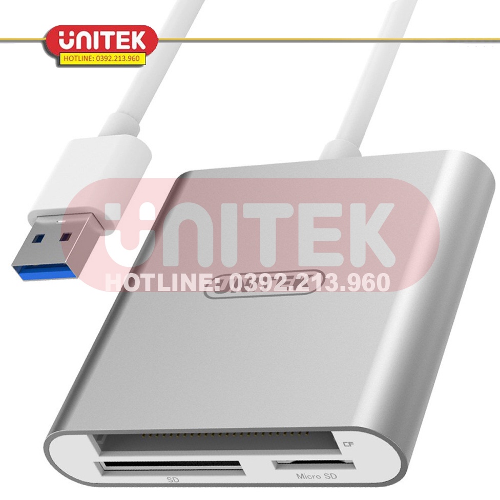 Bộ Đọc Thẻ USB 3.0 Đa Năng Hỗ Trợ Nhiều Định Dạng Thẻ UNITEK Y-9313