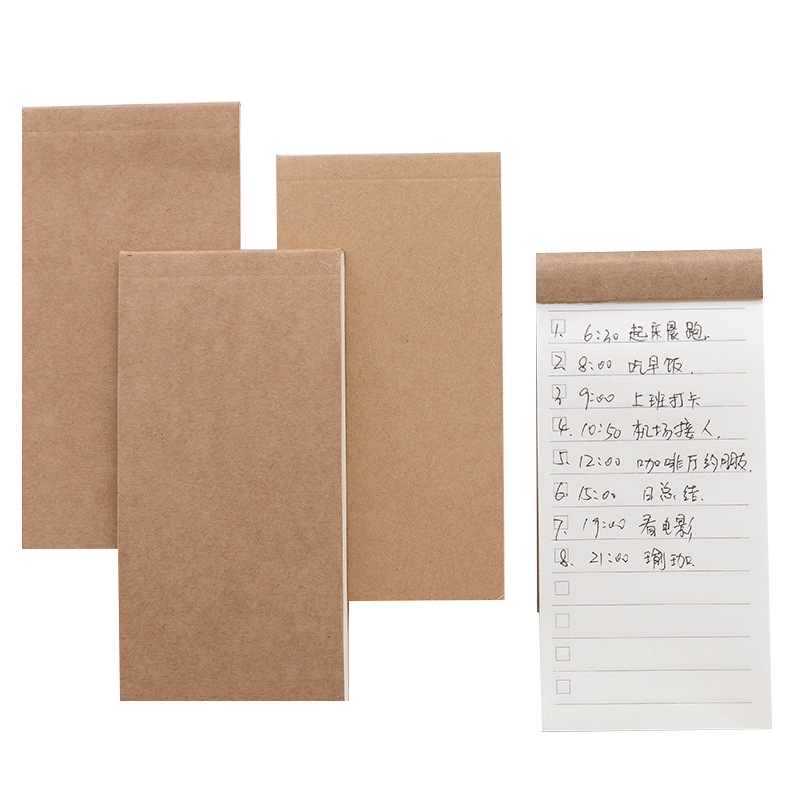 1 Cuốn Sổ Ghi Chú Bằng Giấy kraft Nhỏ Gọn Sáng Tạo Phong Cách Hàn Quốc