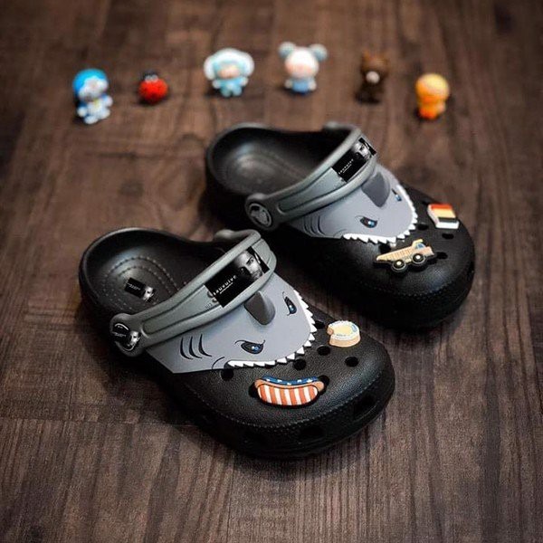 Dép cross cá mập baby shark cho bé trai từ 2 tuổi đến 14 tuổi