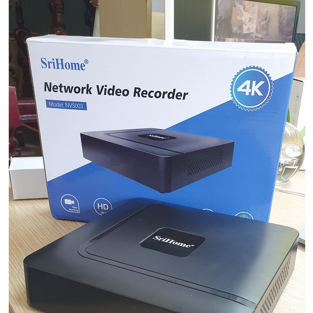 Đầu ghi camera IP 16 kênh 8MP/4K Srihome dùng được với camera dahua, imou, hikvision,Yoosee ,Onvif, 
