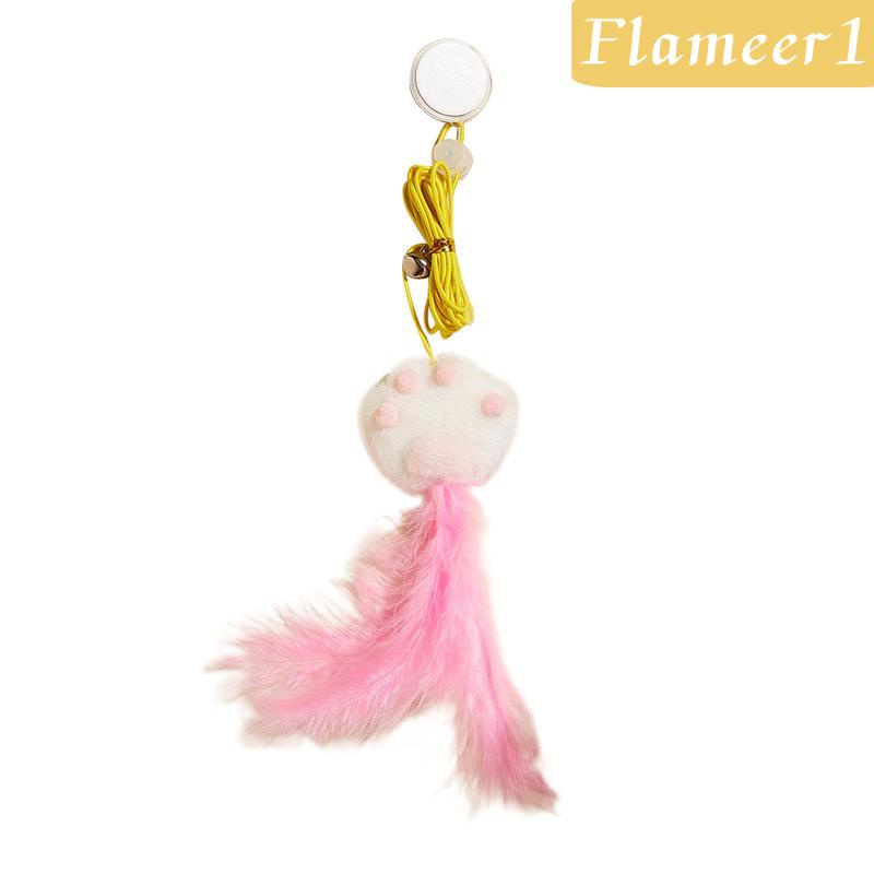 [Flameameer1] Đồ Chơi Lông Vũ Treo Trong Nhà Tương Tác Giữ Mèo
