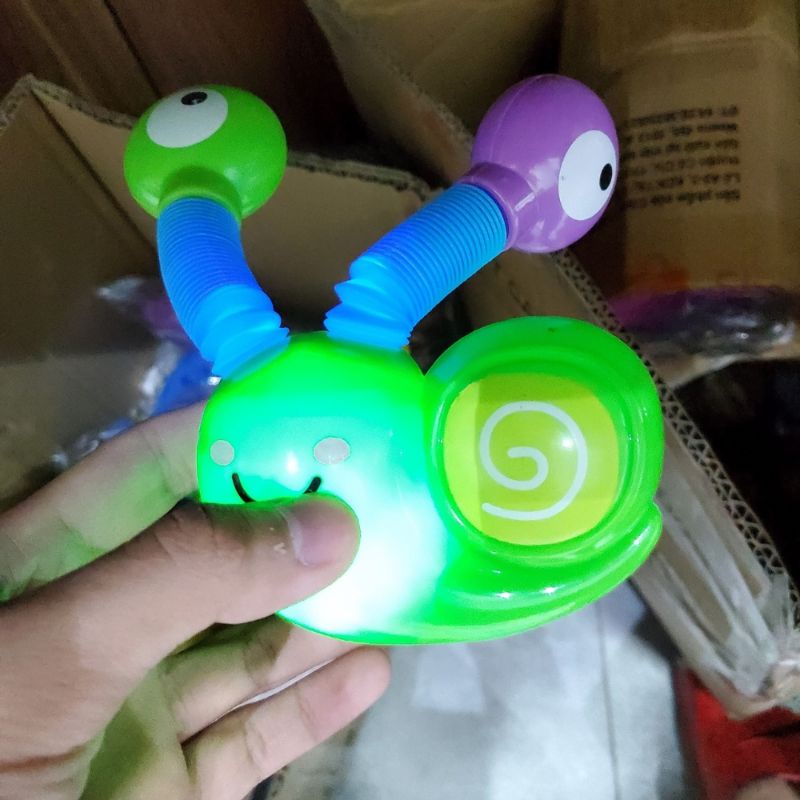 Đồ chơi ốc sên lò xo phát sáng ngộ nghĩnh cute cho bé| Bảo An