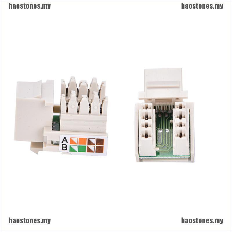 Đầu cắm kết nối mạng Ethernet CAT5 RJ45 màu trắng chuyên dụng