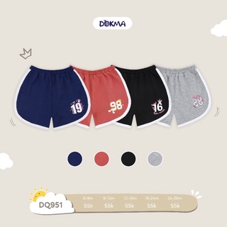 Quần đùi tôm bé gái Dokma 9-36M DQ951