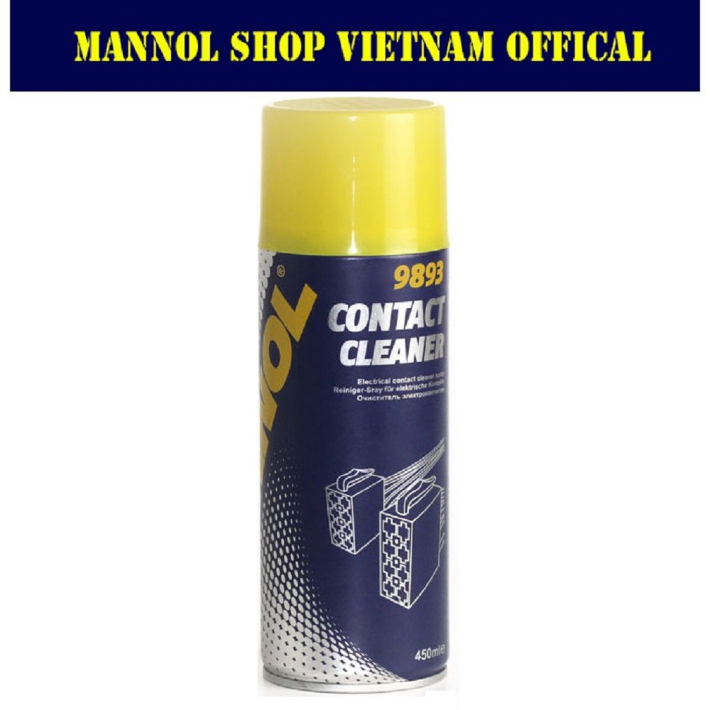 { CHÍNH HÃNG } Mannol 9893 CONTACT CLEANER Vệ sinh , chống rỉ , bảo vệ contact điện , mạch điện tử (450ml) nhập khẩu ĐỨC