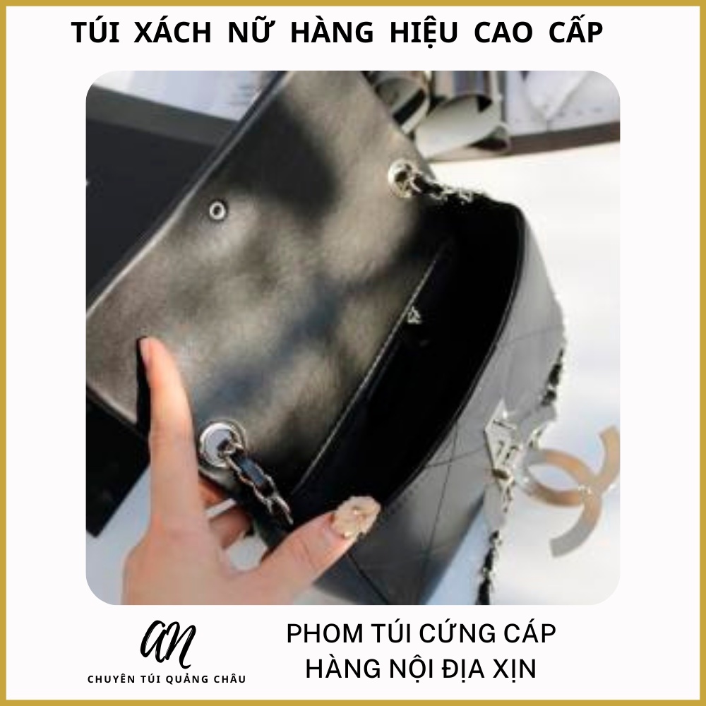 Túi Đeo Chéo Dây Xích💗 CÓ HỘP NAM CHÂM💗  Túi Đeo Vai đan da - BA69