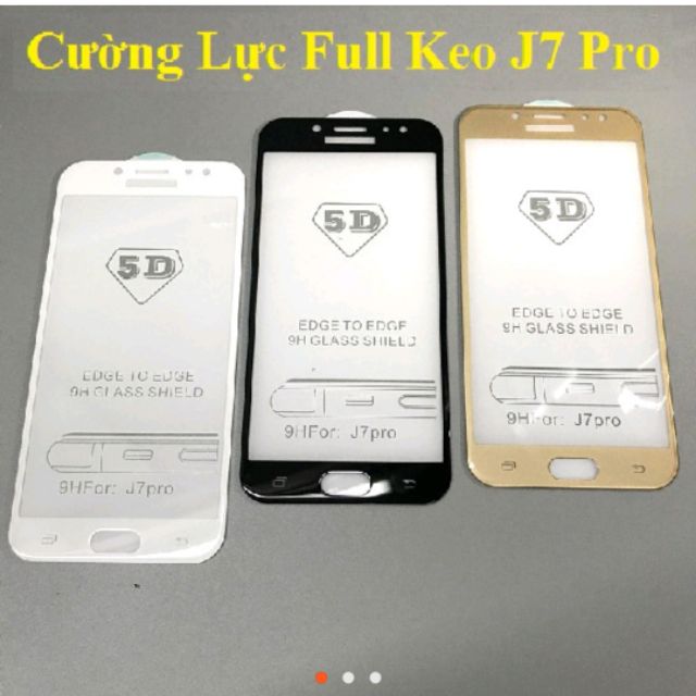 Dán kính 5D full màn Galaxy J7 Pro/ J730 ( Full keo )