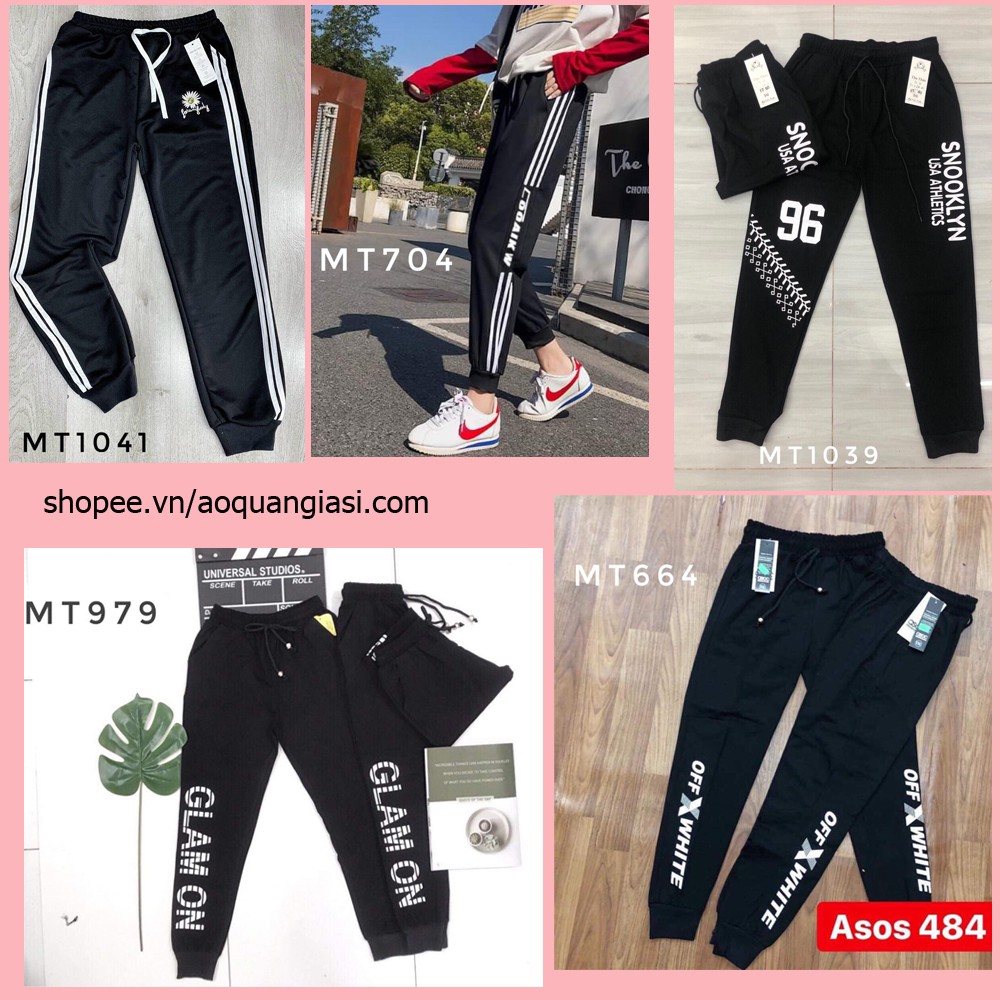 Quần jogger tập thể thao phối chữ mt1041, mt704, mt1039, mt703, mt664, mt978, mt288, mt728 chất nỉ da cá aoquangiasi.com | WebRaoVat - webraovat.net.vn