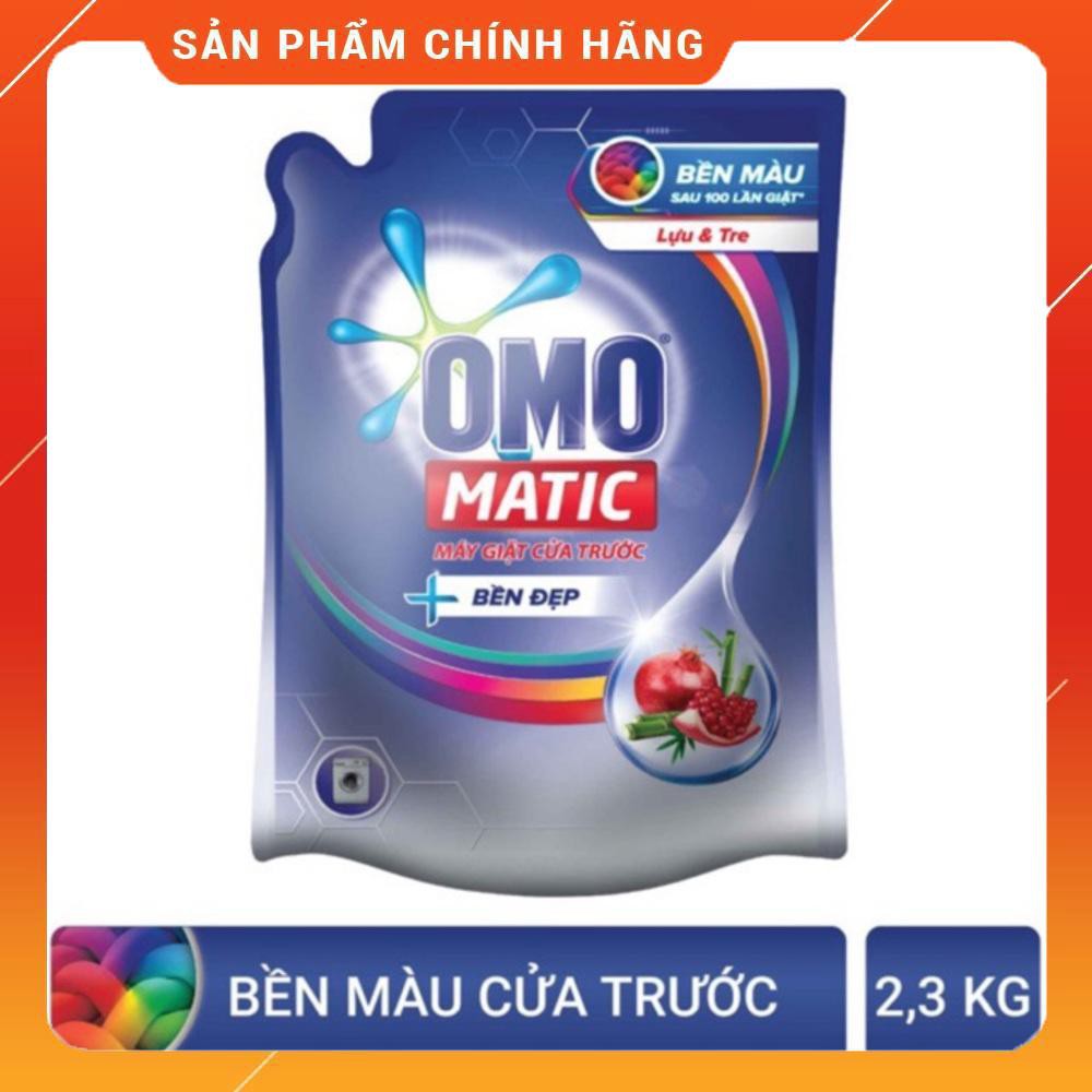 Nước Giặt OMO Matic Cửa Trước 1,9L mới (Xanh)