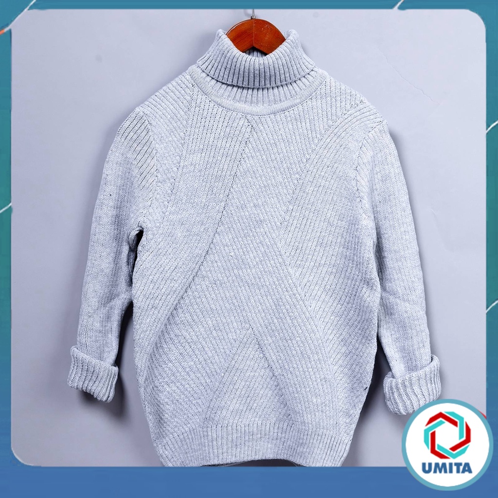 Áo Len Nam Cổ Lọ Dài Tay Vạt Chéo Phong Cách Hàn Quốc AL92 - UMITA SHOP