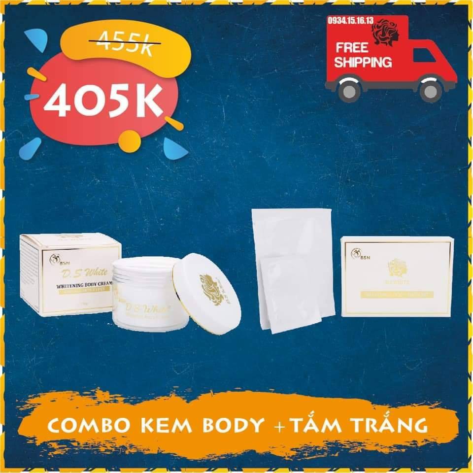 Combo tắm trắng và kem body DS.WHITE